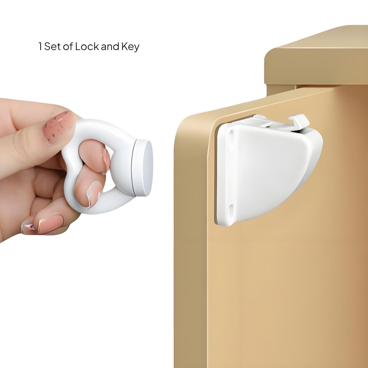 attraction lockized Cabinet Lock, baby-secure Drawer Lock, unseen sticky Infant Proofing Latch, No-Drill Installation, Hidden Protection for Cabinets & Drawers