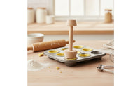 Lightweight Double-sidedSided Tart Tamper Long-Lasting Tart Tamper Reusable Pastry Presser Hand Wash for Home Cooks, Kitchen