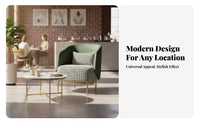 Modern Design Scalloped rear Armchair Luxurious Comfort business-grade Seating Ergonomic rearrest Lounge Furniture sumptuous fabric Upholstery for Interior Designers, Business Owners, Shopkeepers, Cafe, Dessert Shop, Reception Area, Boutique