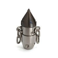 Rotating Sewer Nozzle Compact Cleaning Tip Steel Drain Cleaning Nozzle for Homeowners