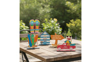6 Pieces Beach Ornaments Coastal Table Centerpiece with Base Multicolor