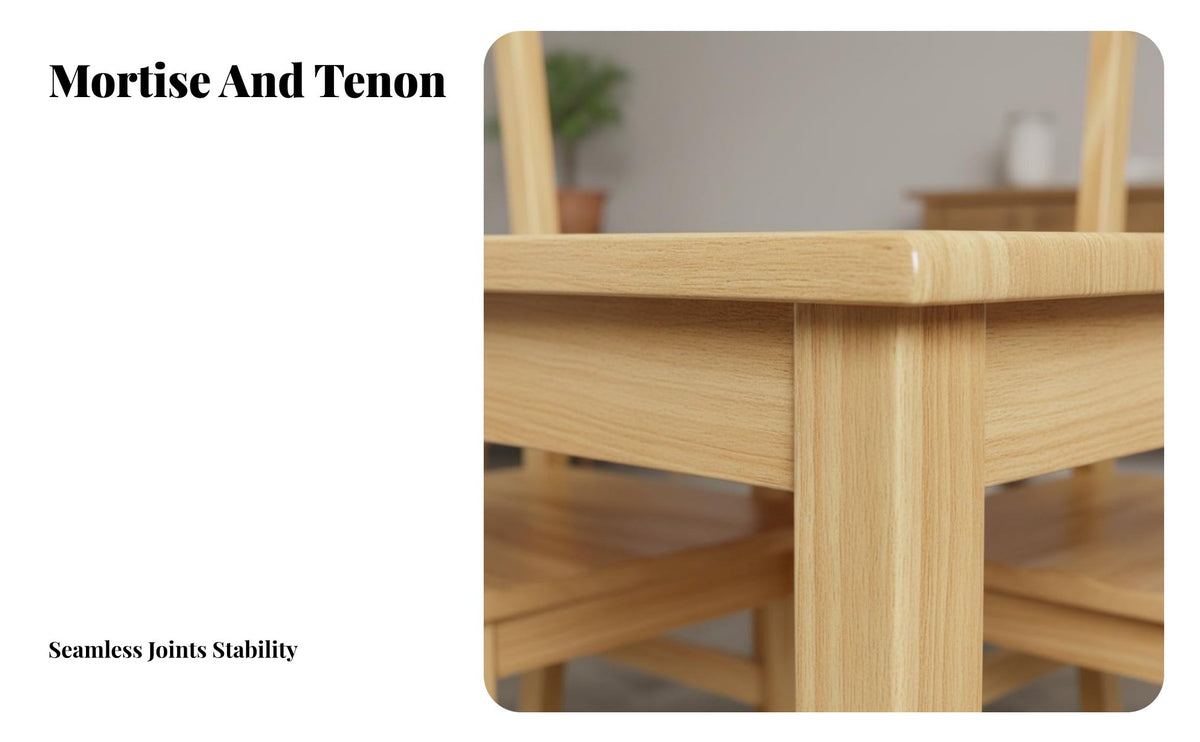 Mortise and Tenon Joinery Solid Wood Dining Chair Assembly-without Backrest Dining Chair Stable Construction Household Furniture Easy Maintenance for Families, Homeowners, Hotel Managers, Home, Cafe