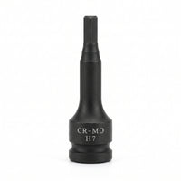 Compact Square Drive Impact Socket Black 1/2-Inch Hex Shank Socket Robust Square to Hex Adapter