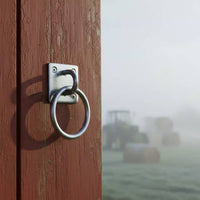 Stall Door Loop Square Plate Barn Door Handle Easy to Install for Gate