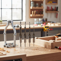 Drill Press Mortising Attachment Easy Installation Mortising Attachment Bracket Heavy Duty Steel Construction Power Tool Accessory for DIY Enthusiasts