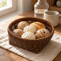Rattan Basket Serving Bread Basket Multipurpose