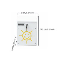 Wall-Mounted Mailbox Long-Lasting Home Fixture Easy to Install