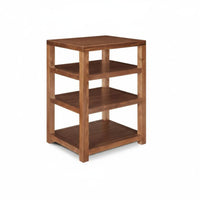AV Media Shelving Tower Solid Wood Amplifier Stand Record Player Stand Hifi Rack Mortise and Tenon Joinery Heavy Duty Vibration Damping Suitable for Home Theater Listening Room Professional Studio