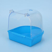 Bird Bath and Bird Shower, Transparent Bird Bathing Tub for Small Bird Cage, Hanging Bird Washing Station and Indoor Bird Bath for Small Birds