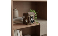 Camera Shaped Resin Planter Retro Design Vintage Camera Resin Pot Creative