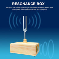 Tuning Fork Resonator Box for Musical Instruments, Wooden
