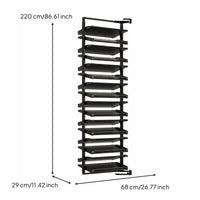 Rotating Shoe Rack Space Saving Closet Shoe Storage Rack Large Capacity Multi-Tier Storage Shelf for Adults, Renters, Dressing Room, Bedroom, Entryway
