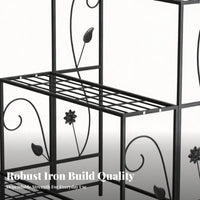 Tiered Flower Ladder Sturdy Frame Multi-Tier Ladder Stand Easy Assembly