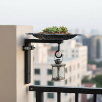 Metal Bird Feeder Decorative Hanging Bird Feeder Weather-Resistant for Yard