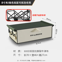 Double-Layer Tear-Resistant Camping Cart Fabric Cover, Detachable Wagon Cover Replacement Liner, Fishing Rod Storage Bag