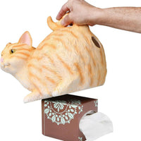 What On Earth Simulated Cat Napkin Holder, Luxury Desktop Ornament