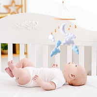 Nordic Style Felt Cloud Baby Crib Mobile for Newborns