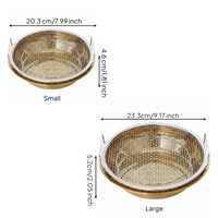 Oil Filter Basket Rolled Rim Mesh Fryer Basket Shallow