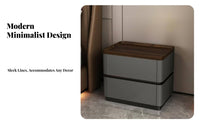 Modern Design Smart Nightstand with Combination Lock Hidden Compartment Bedside Table universal serial bus Port Bedroom Furnishing light-emitting diode mood Light for gadgetnology aficionados, Homeowners, Students, Guest Room, Small Spaces, Office