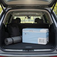 Portable Car Refrigerator 12v Car Fridge with Adapter 24v Compressor Fridge Electric for Travelers, Campers, Road Trips, Camping, Rv