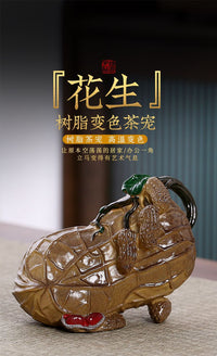 Creative Peanut Color-Changing Tea Pet Good Luck Ornament Resin Figurine