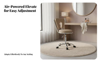 Adjustable Swivel Seat with Backrest Padded Cushion for Kitchen, Spa, Home Users