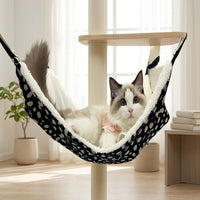 Cat Hammock Hanging Cat Bed with Metal Hooks, Washable Soft Hammock Bed for Pet Cage, Indoor Cat Hammock Hanging Bed for Small Animals and Pets