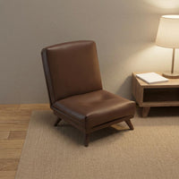 Miniature Sofa Chair Wooden Legs Dollhouse Armchair Low Angled Miniature Couch for Room Decor