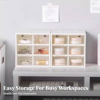 6-Drawer Mini Cabinet Space Saving 6-Drawer Mini organizer space-efficient Size for Students