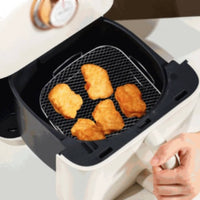 Air Fryer Rack Uncoated Mesh Grilling Rack Silver Finish Wire Air Fryer Tray