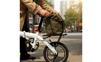 Lightweight Folding Bike Rack Compatible Rear Rack with Mounting Hardware Stable Long-Lasting for Cyclists, Errands