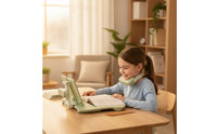 Desk Posture Assistant with Chin Rest Ergonomic Clamp-on Posture Assistant Height-Adjustable Writing Pad Board with Reading for Young Users, Homework