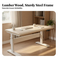 Electric Standing Desk Ergonomic Design Height Adjustable Desk Memory Presets Adjustable Height Workstation for Students, Remote Workers, Study Room