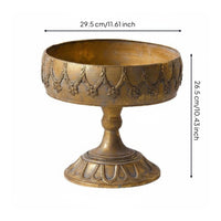 Iron Pedestal Vase Sturdy Base Pedestal Vase Weighted Design