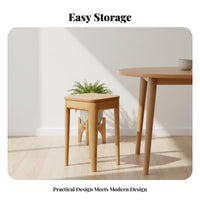 Stackable Square Stool Space-Saving Square Stackable Stool Versatile for Bedroom