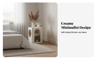 C-Shaped End Table Nordic aesthetic Nightstand Installationno-assembly for Bedroom, away fromice