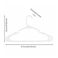 PP Plastic Hanger Long-Lasting White Plastic Clothes Hanger