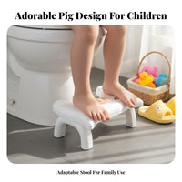Foldable Pig-Shaped Footrest space-efficient Storage Foot Rest Portable for Adults, Kids