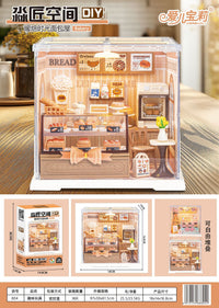 Fun DIY 3D Puzzle with Simulated Lighting for Bedroom and Study Model World Children's Toy