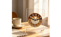 Silent Desk Clock Decorative Flower Clock Easy Reading Home Decor for Parents