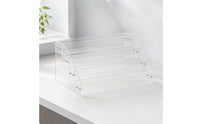 Paint Bottle Organizer Clear Paint Storage Rack Multi-Tier Acrylic Organizer for Hobbyists, Artists, Craft Room, Workspace, Desk