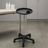 Rolling Salon Cart with Beverage Holder  Styling Station with Wheels Storage Surface Beauty Furniture