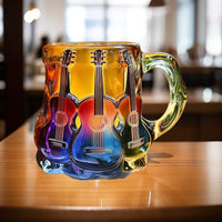 Painted Book Mug Guitar Coffee Cup Resin Craft