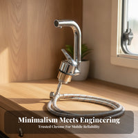 Single-Lever Faucet with Braided Hose