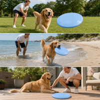 Pet Dog Flying Disc Interactive Training Toy Floating Bite-Resistant for Dogs
