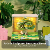 3D Memo Pad Calendar Creative Gift Paper Sculpture Calendar Multi-Functional Tear-Away Art Notepad for Friends, Students, Desktop, Home Decor, Bedroom