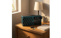 Numeric Keypad Digital Portable Radio Telescopic Antenna USB Bluetooth Radio Recording Function