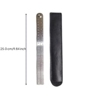 Metal Ruler, Multifunctional Measuring Tool, Drawing Compass, Metric & British Scales, Portable for School, Office, Engineers