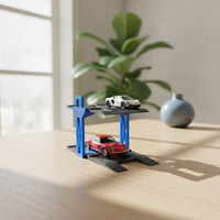 Two-Level Diecast Car Display Rack Modular Model Car Display Rack Stackable Compact for Desktop, Hobby Room