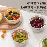 Salad Vegetable Dehydrator, Manual Spin Dryer Basket, Kitchen Tool